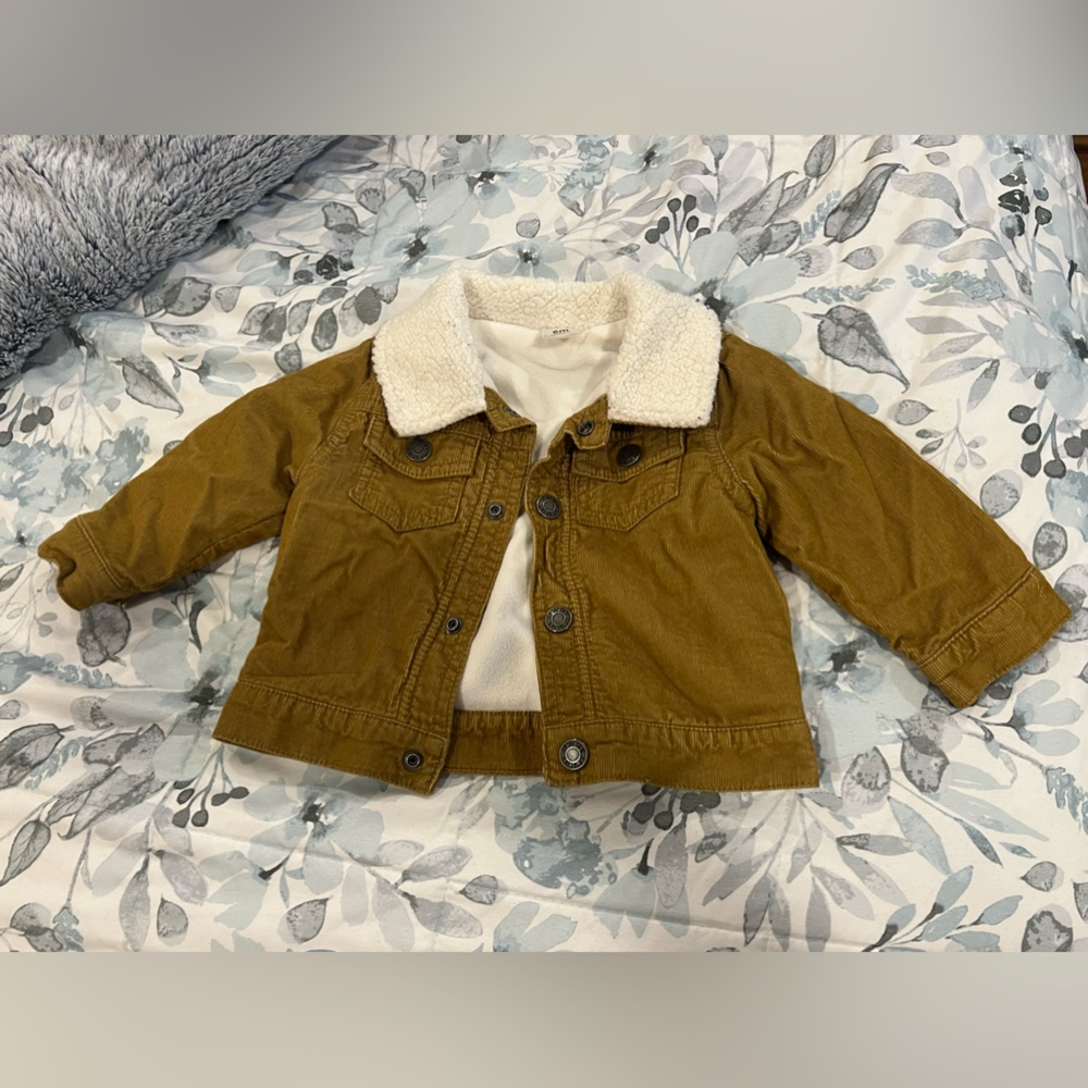Sherpa Corduroy Jacket Tan color